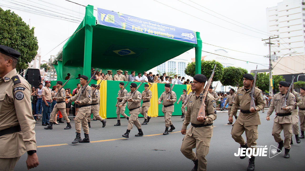 Prefeitura de Jequié, forças de segurança e entidades civis comemoram Independência do Brasil com desfile cívico-militar